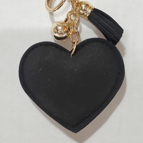 Bag Backpack Charms Heart Rhinestone Sparkle  Charms Keychain - Picture 9 of 10